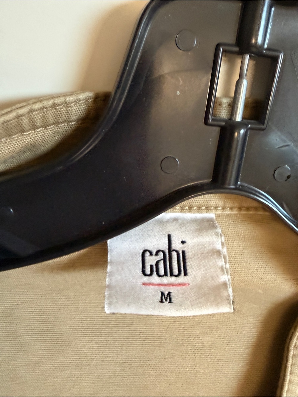Cabi Camp Jacket. Tailored Women's Beige Utility Jacket - Picture 6 of 7
